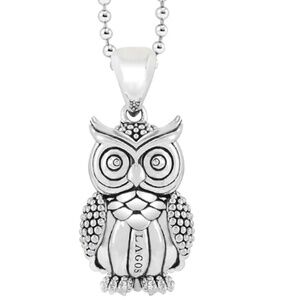 LAGOS - Owl Pendant Sterling Silver